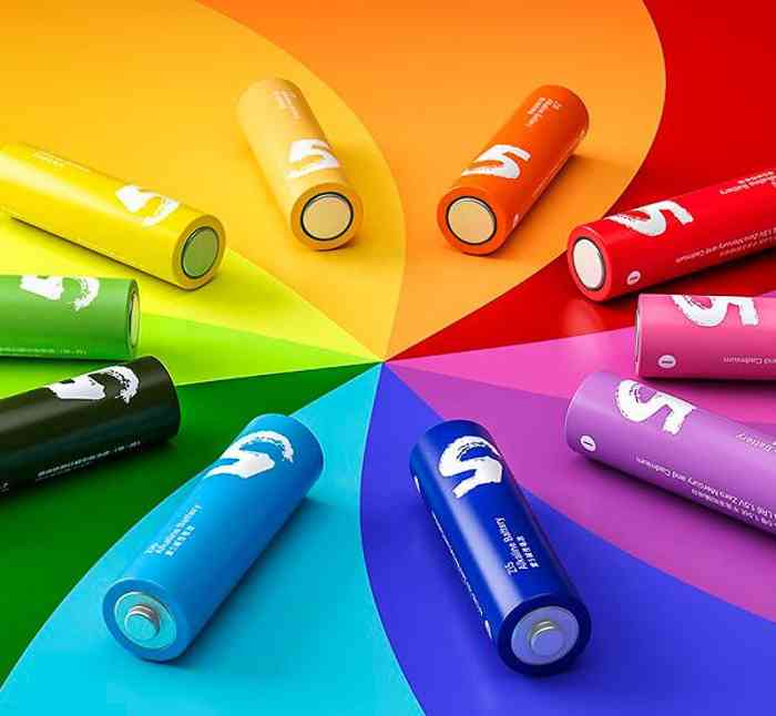 Xiaomi ZMI ZI5 AA Alkaline Battery Rainbow Batteries Set 10 Pcs Pack